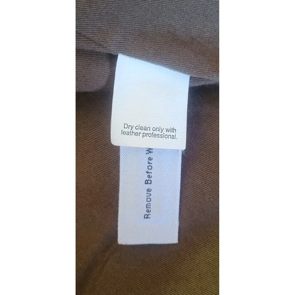 J.Crew Men's Large Brown 100%‎ Leather Suede Coat Zipper Lining Jacket EUC - Picture 11 of 16